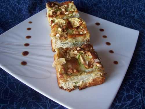 Petites terrines de courgette aux trois fromages