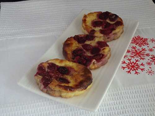 Petits flans pâtissiers aux framboises