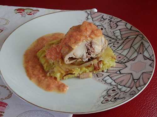 Râble de lapin braisé au Cantal - Le blog de Michelle - Plaisirs de la Maison