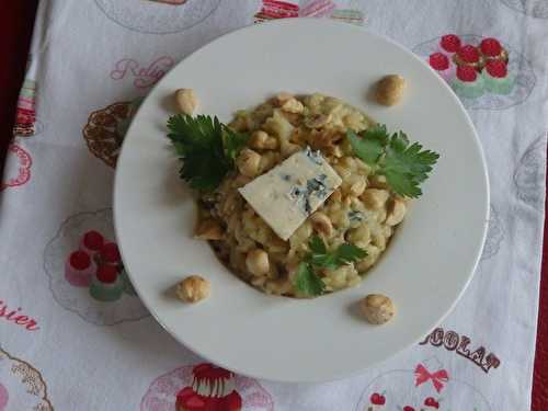 Risotto au gorgonzola et aux noisettes