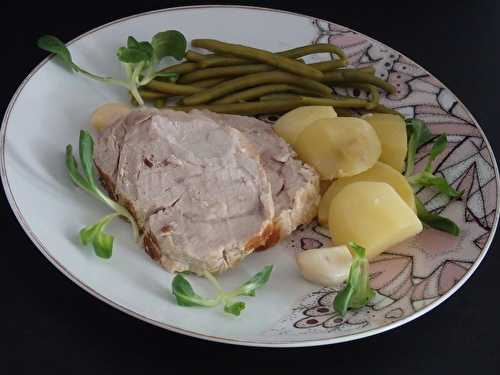 Rôti de porc cuit au lait et petites pommes de terre - Le blog de Michelle - Plaisirs de la Maison