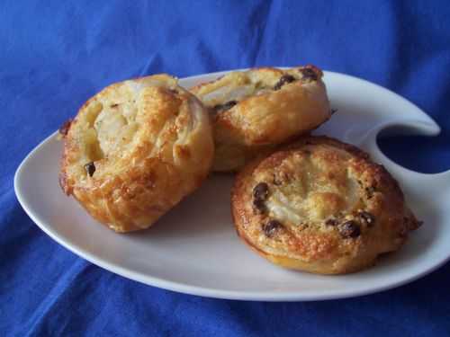 Roulé de poires aux pépites de chocolat