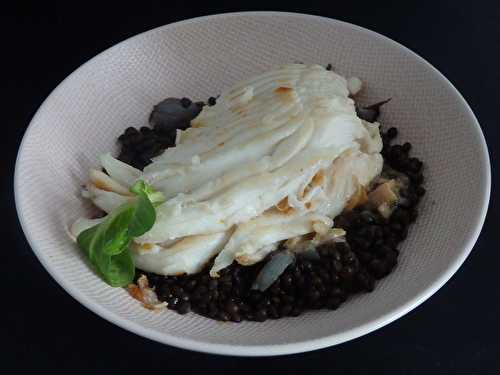 Salade tiède de raie aux lentilles béluga - Le blog de Michelle - Plaisirs de la Maison