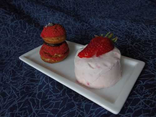 Soufflés glacés aux framboises