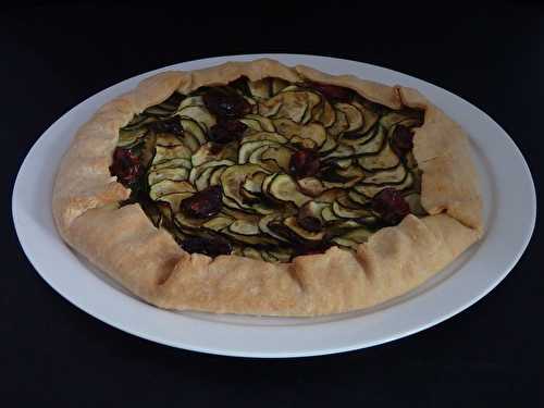 Tarte aux courgettes marinées