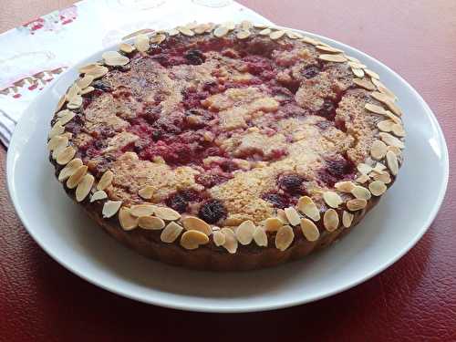 Tarte briochée aux framboises