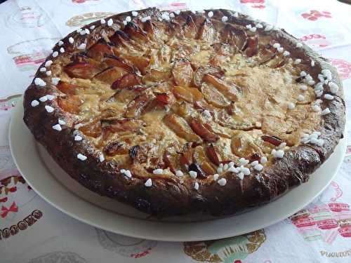 Tarte briochée aux prunes