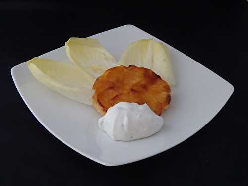 Tatin aux navets, chantilly de roquefort