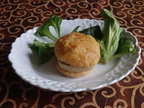 Tatins de foie gras aux pommes