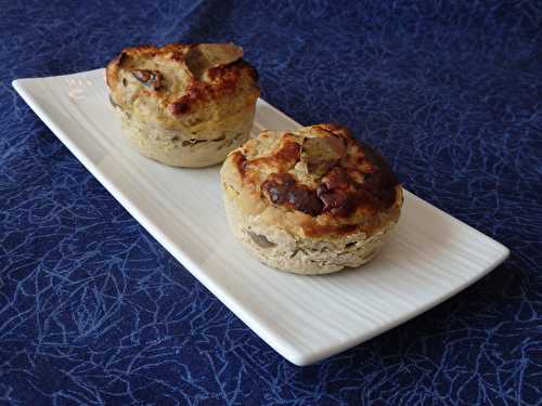 Terrines de poulet aux champignons et au thym