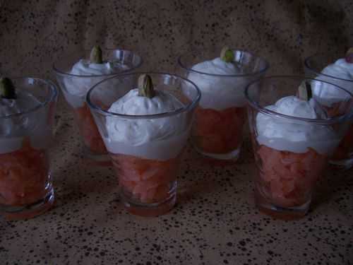 Verrine de saumon fumé et Chantilly au Boursin ®