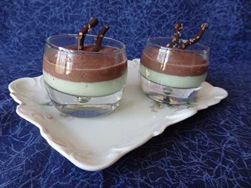 Verrines chocolat menthe