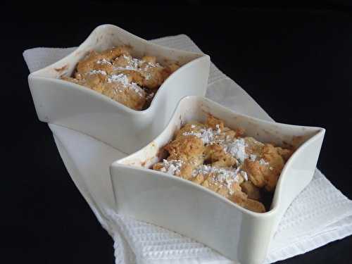 Cobbler aux poires, crème de cassis de L. Mariotte