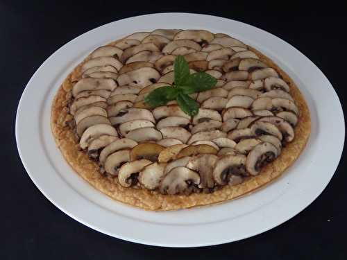 Tarte feuilletée aux champignons de Paris de Cyril Lignac