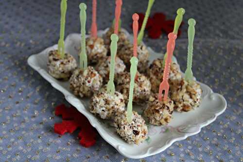 Billes de poire au fromage de chèvre