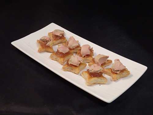 Etoiles feuilletées au confit de pommes au rhum et foie gras - Le blog de Michelle - Plaisirs de la Maison