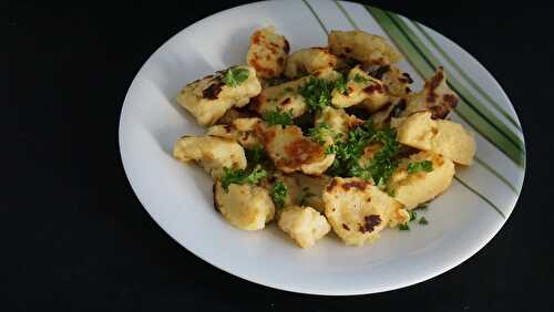 Käseknepfle ou gnocchi au fromage blanc