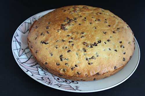 Gâteau gourmand aux pépites de chocolat noir