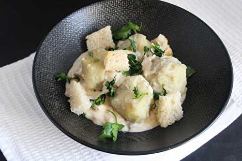 Kartoffelknödel, boulettes ou quenelles de pommes de terre