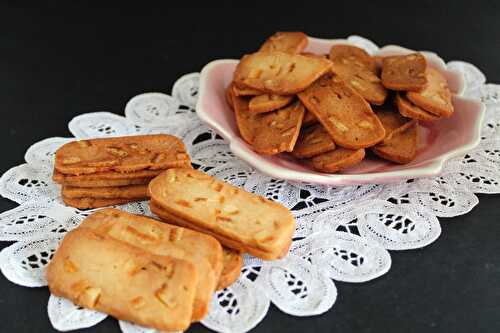 Biscuits croquants à l’orange confite