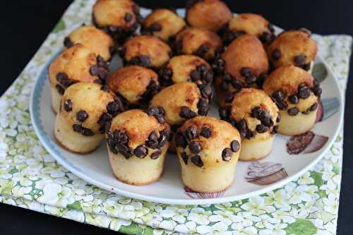 Mini muffins aux pépites de chocolat