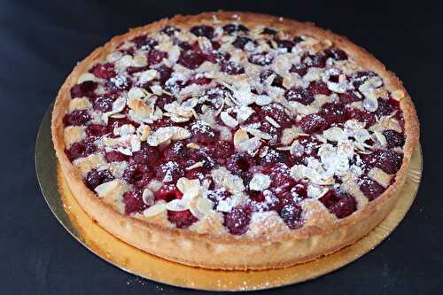 Tarte amandine aux framboises