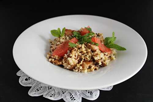 Trio de quinoa et boulgour au poulet