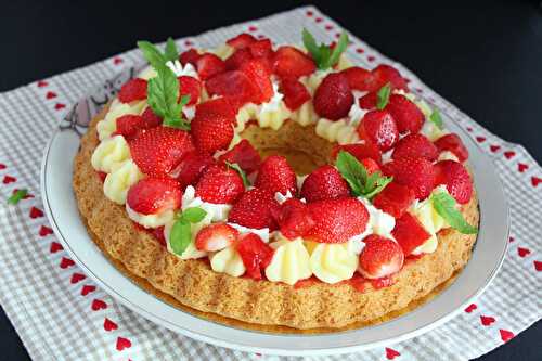 Tarte fraicheur crémeux citron et fraises