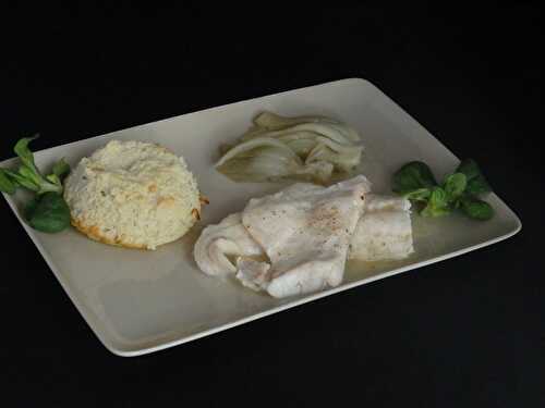 Sandre, flan de fenouil et sauce citron