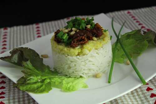 Riz à la courgette et au chèvre frais