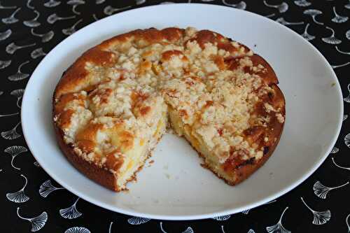 Gâteau crumble aux nectarines