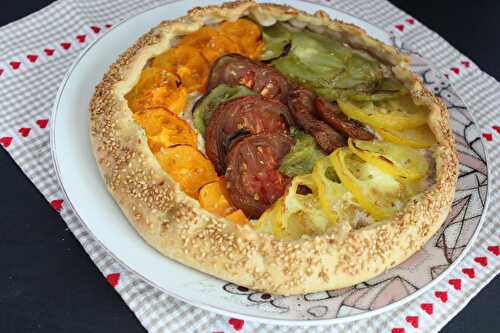 Tarte rustique tomates et thon