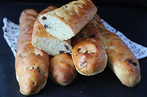 Baguettes viennoises aux pépites de chocolat