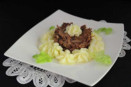 Pulled pork aux coings, poiré et vanille