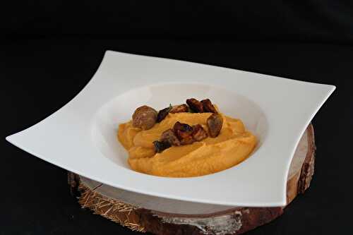 Purée de butternut et châtaignes