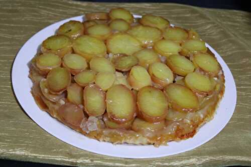 Tatin de pommes de terre au brie de Meaux