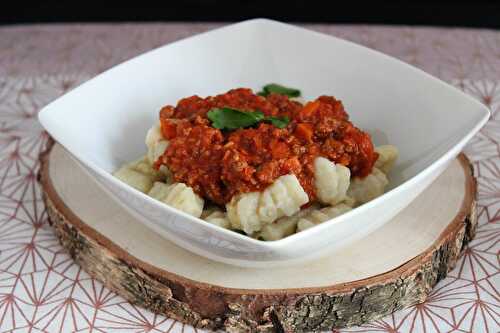 Gnocchi façon bolognaise