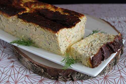 Terrine de saumon, sauce citronnée