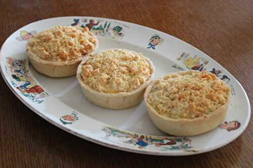 Tartelettes crumble aux poireaux