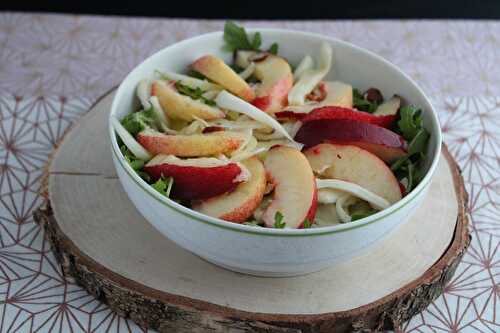 Salade de fenouil, roquette et nectarine