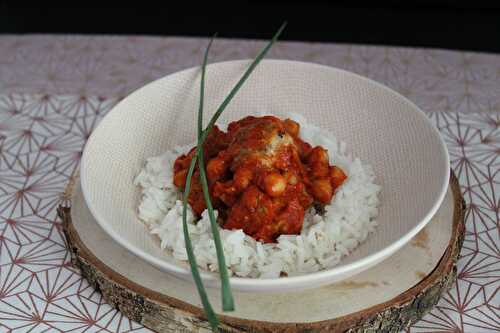 Boulettes de viande sauce tomate et pois chiches