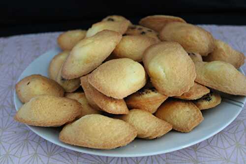 Madeleines à la vanille et aux pépites de chocolat noir (sans gluten)