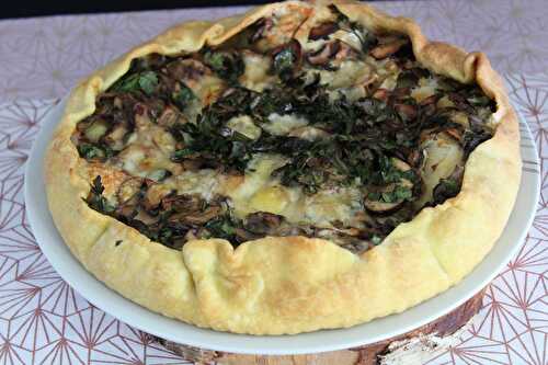 Tarte rustique champignons Comté