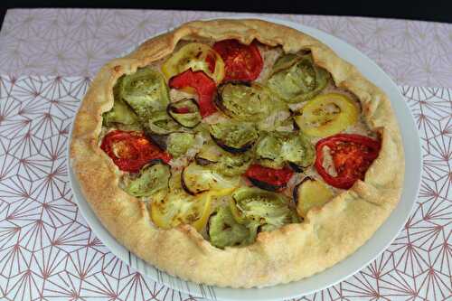 Tarte rustique thon et tomates