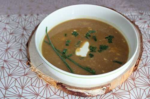 Velouté de châtaignes à la chicorée