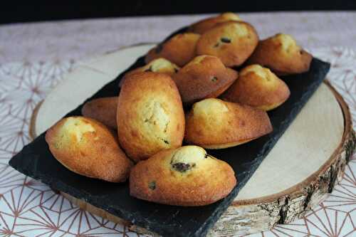 Madeleines au citron et au chocolat