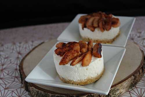 Petits cheese-cakes sans cuisson aux coings