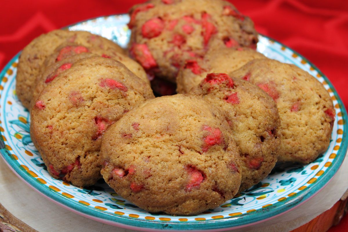 Cookies aux pralines roses