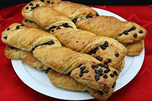 Torsades feuilletées aux pépites de chocolat