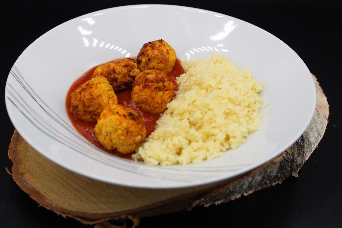 Boulettes lentilles corail et carotte